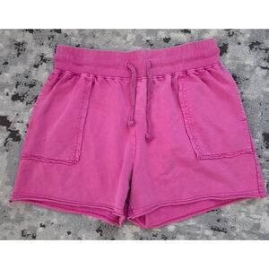 Uncharted Threads Pink Cotton Athleisure Shorts Resortwear Casual Gym Beach